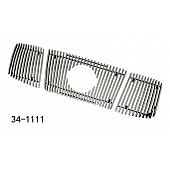 Paramount Automotive Grille Insert - Polished Aluminum 8 Millimeter Vertical Style - 341111