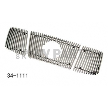 Paramount Automotive Grille Insert - Polished Aluminum 8 Millimeter Vertical Style - 341111