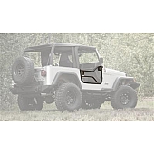 Rugged Ridge Door - Tubular Lower Half Powder Coated Black Steel Set Of 2 - 1150920