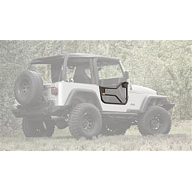 Rugged Ridge Door - Tubular Lower Half Powder Coated Black Steel Set Of 2 - 1150920