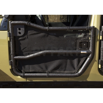Rugged Ridge Door - Tubular Lower Half Powder Coated Black Steel Set Of 2 - 1150925-1