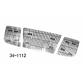 Paramount Automotive Grille Insert - Polished Aluminum 8 Millimeter Vertical Style - 341112