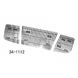 Paramount Automotive Grille Insert - Polished Aluminum 8 Millimeter Vertical Style - 341112