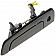Help! By Dorman Exterior Door Handle - Plastic Black Single - 77538