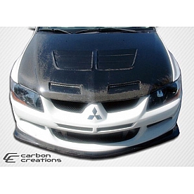 Extreme Dimensions Air Dam Front Lip Carbon Fiber Gloss UV Coated Black - 102781