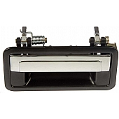 Help! By Dorman Exterior Door Handle - Metal Black Housing With Silver Insert Single - 79315