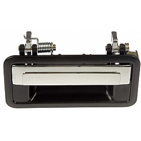 Help! By Dorman Exterior Door Handle - Metal Black Housing With Silver Insert Single - 79315