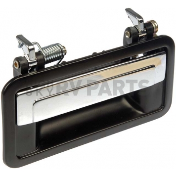 Help! By Dorman Exterior Door Handle - Metal Black Housing With Silver Insert Single - 79315-2