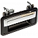 Help! By Dorman Exterior Door Handle - Metal Black Housing With Silver Insert Single - 79315