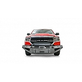 Fab Fours Bumper Red Steel 1-Piece Design Steel Black - R19RS42621