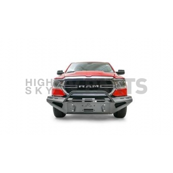 Fab Fours Bumper Red Steel 1-Piece Design Steel Black - R19RS42621