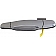 Help! By Dorman Exterior Door Handle - Plastic/ Metal Silver Single - 79886