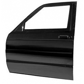 Harwood Fiberglass Door - Hard Full Gelcoat Black Fiberglass Single - 41010