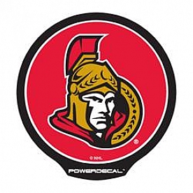 POWERDECAL Decal - Ottawa Senators Logo Black Plastic 4-1/2 Inch - PWR9301