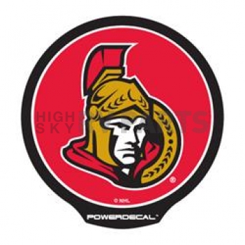 POWERDECAL Decal - Ottawa Senators Logo Black Plastic 4-1/2 Inch - PWR9301
