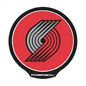 POWERDECAL Decal - Portland Trailblazers Logo Black Plastic 4-1/2 Inch - PWR95001
