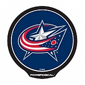 POWERDECAL Decal - Columbus Blue Jackets Logo Black Plastic 4-1/2 Inch - PWR9701