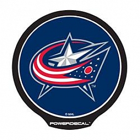 POWERDECAL Decal - Columbus Blue Jackets Logo Black Plastic 4-1/2 Inch - PWR9701