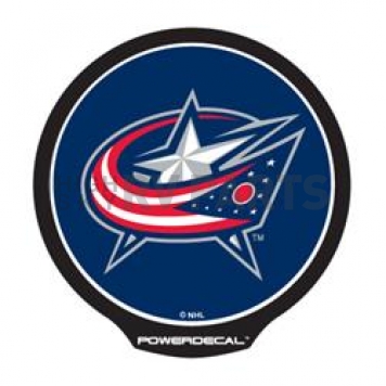 POWERDECAL Decal - Columbus Blue Jackets Logo Black Plastic 4-1/2 Inch - PWR9701