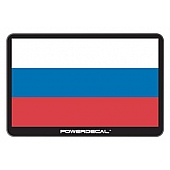 POWERDECAL Decal - Russian Flag Black Plastic Not Applicable - PWRRUSSIA