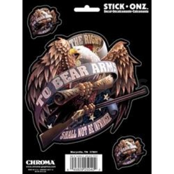 Chroma Graphics Decal - The Right To Bear Arms Eagle - 25040