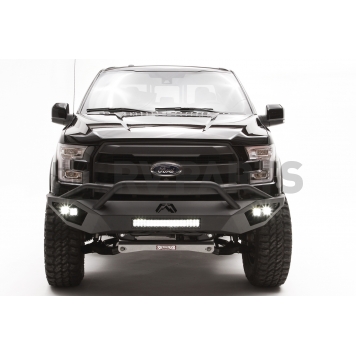Fab Fours Bumper Vengeance 1-Piece Design Steel Black - FF15D32521
