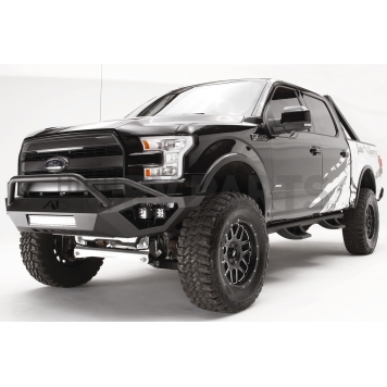 Fab Fours Bumper Vengeance 1-Piece Design Steel Black - FF15D32521-1