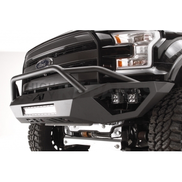 Fab Fours Bumper Vengeance 1-Piece Design Steel Black - FF15D32521-2