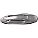 Help! By Dorman Exterior Door Handle - Plastic Silver Single - 79958