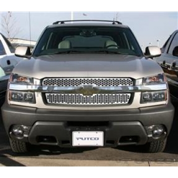 Putco Grille Insert - Polished Stainless Steel Rectangular - 84126