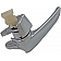 Help! By Dorman Interior Door Handle - Lever Plastic Silver Single - 79976