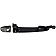 Help! By Dorman Exterior Door Handle - Plastic Black Single - 79983