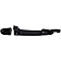 Help! By Dorman Exterior Door Handle - Plastic Black Single - 79984