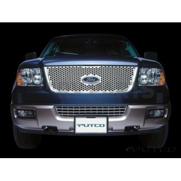 Putco Grille Insert - Polished Stainless Steel Rectangular - 84135
