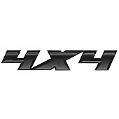 Trimbrite Decal - 3D 4x4 - Matte Black - T1933