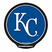 POWERDECAL Decal - Kansas City Royals Logo Black Plastic 4-1/2 Inch - PWR4401