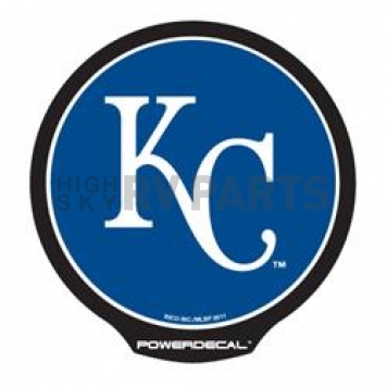 POWERDECAL Decal - Kansas City Royals Logo Black Plastic 4-1/2 Inch - PWR4401