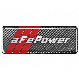 Advanced FLOW Engineering Decal - AFE Power Logo Black/ White/ Red Carbon Fiber - 4010207