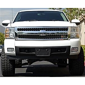RBP (Rolling Big Power) Grille Insert - Black Powder Coated Stainless Steel Rectangular - 254110