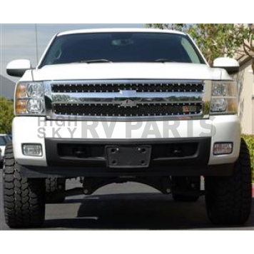 RBP (Rolling Big Power) Grille Insert - Black Powder Coated Stainless Steel Rectangular - 254110