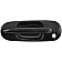 Help! By Dorman Exterior Door Handle - Plastic Black Single - 77609