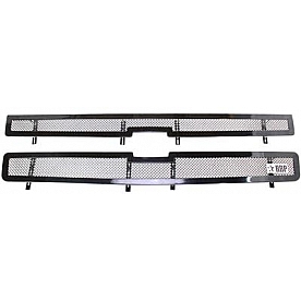RBP (Rolling Big Power) Grille Insert - Black Powder Coated Stainless Steel Rectangular - 254112
