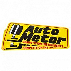AutoMeter Decal - Black/ Yellow - 0207