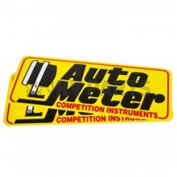 AutoMeter Decal - Black/ Yellow - 0207