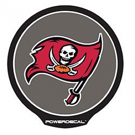 POWERDECAL Decal - Tampa Bay Buccaneers Logo Black Plastic 4-1/2 Inch - PWR2101
