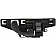 Help! By Dorman Interior Door Handle - Lever Plastic Black Single - 77478