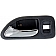 Help! By Dorman Interior Door Handle - Plastic Black Housing With Silver Lever Single - 77483