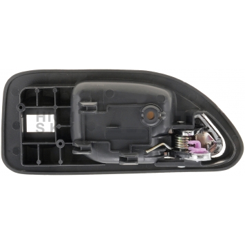Help! By Dorman Interior Door Handle - Plastic Black Housing With Silver Lever Single - 77483-1