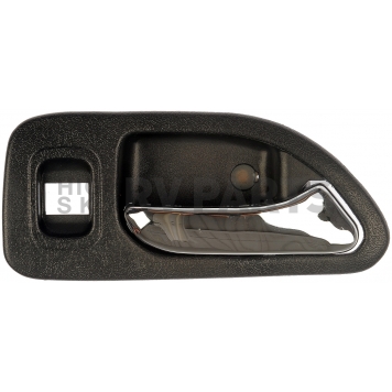 Help! By Dorman Interior Door Handle - Plastic Black Housing With Silver Lever Single - 77485
