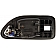 Help! By Dorman Interior Door Handle - Plastic Black Housing With Silver Lever Single - 77485